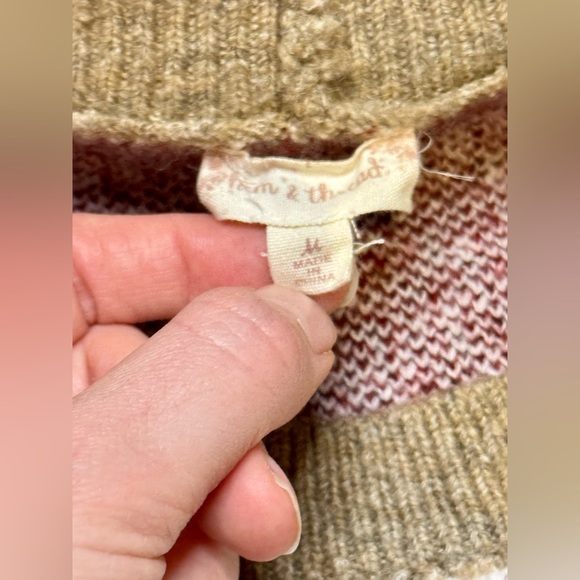 Hem & Thread Leopard| Chevron| Pullover Sweater - Picture 5 of 9